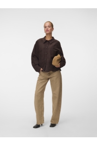 Vero Moda VMCKATHY LS LACE CUT SHIRT WVN EXP : chocolate torte