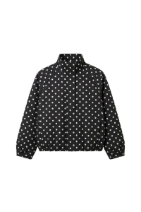 Vero Moda VMKAYLA HIGH NECK JACKET EXP black/white dots