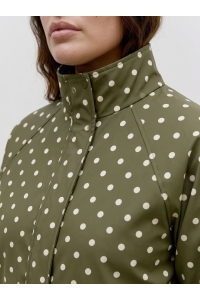 Vero Moda VMCKAYLA HIGH NECK JACKET EXP CUR sphagnum/birch dots