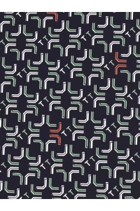 Tom Tailor Group Fitted Printed Shirt navy/green