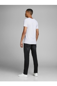 JJEBASIC V-NECK TEE S/S NOOS opt white