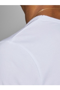 JJEBASIC V-NECK TEE S/S NOOS opt white