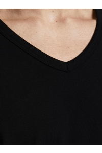 JJEBASIC V-NECK TEE S/S NOOS black