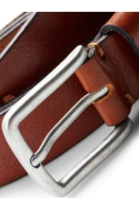 JACK&JONES ORIGINALS JACLEE LEATHER BELT NOOS mocha bisque