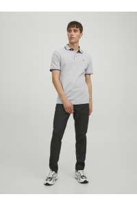 JJEPAULOS POLO SS NOOS light grey melange/slim fit - me