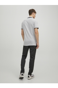 JJEPAULOS POLO SS NOOS light grey melange/slim fit - me