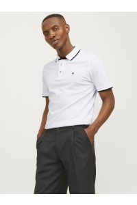 JJEPAULOS POLO SS NOOS white/slim fit