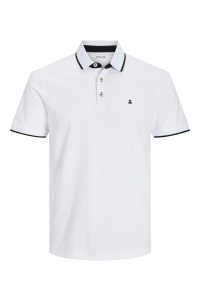 JJEPAULOS POLO SS NOOS white/slim fit