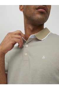 JJEPAULOS POLO SS NOOS crockery/slim fit