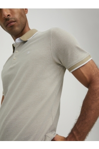 JJEPAULOS POLO SS NOOS crockery/slim fit