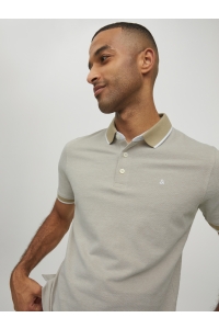 JJEPAULOS POLO SS NOOS crockery/slim fit