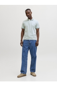 JJEPAULOS POLO SS NOOS mineral blue/play