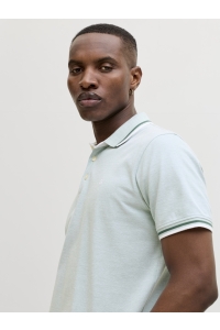 JJEPAULOS POLO SS NOOS mineral blue/play