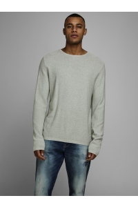 JJERON KNIT CREW NECK STS lily pad/twisted with jet stream