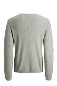 JJERON KNIT CREW NECK STS lily pad/twisted with jet stream