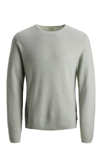 JJERON KNIT CREW NECK STS lily pad/twisted with jet stream