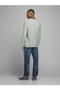 JJERON KNIT CREW NECK STS lily pad/twisted with jet stream