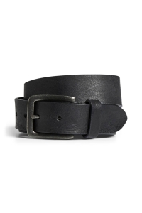 JACK&JONES ORIGINALS JACVICTOR LEATHER BELT NOOS black