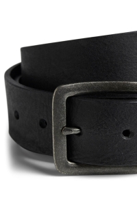 JACK&JONES ORIGINALS JACVICTOR LEATHER BELT NOOS black