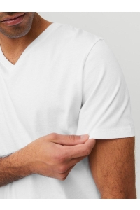 JJEORGANIC BASIC TEE SS V-NECK NOOS white