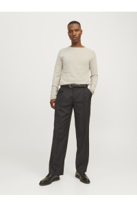 JJEHILL KNIT CREW NECK NOOS oatmeal/melange