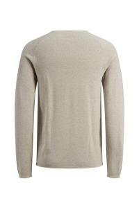 JJEHILL KNIT CREW NECK NOOS oatmeal/melange