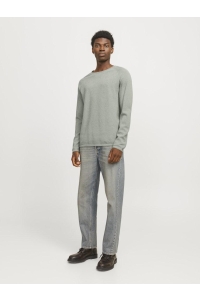 JJEHILL KNIT CREW NECK NOOS iceberg green/twist