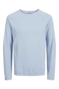 JJEHILL KNIT CREW NECK NOOS cashmere blue/twist