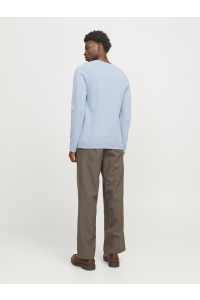 JJEHILL KNIT CREW NECK NOOS cashmere blue/twist