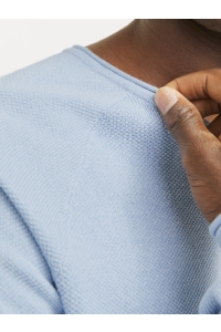 JJEHILL KNIT CREW NECK NOOS cashmere blue/twist