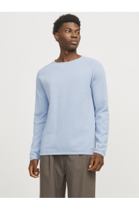 JJEHILL KNIT CREW NECK NOOS cashmere blue/twist