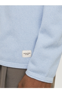 JJEHILL KNIT CREW NECK NOOS cashmere blue/twist