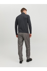 JJEEMIL KNIT ROLL NECK NOOS dark grey melange