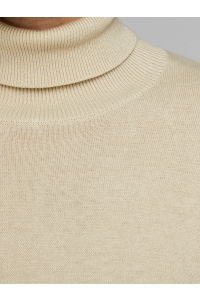 JJEEMIL KNIT ROLL NECK NOOS oatmeal/melange