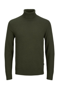 JJEEMIL KNIT ROLL NECK NOOS kombu green