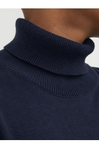 jack en jones boys JJEEMIL KNIT ROLL NECK STS JR navy blazer