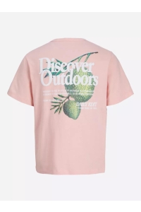 Jack and Jones JPRBLAFRANCO SS TEE CREW NECK LN impatiens pink