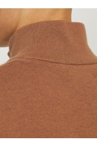 JJEEMIL KNIT HALF ZIP NOOS mocha bisque