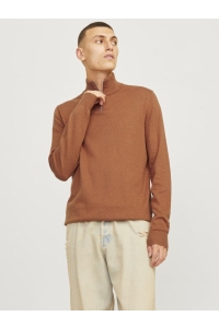 JJEEMIL KNIT HALF ZIP NOOS mocha bisque