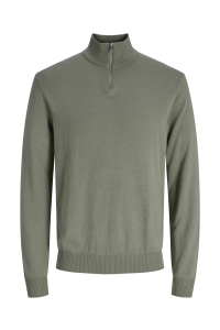 JJEEMIL KNIT HALF ZIP NOOS vetiver