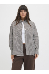 JACK&JONES ORIGINALS JXJAMIE LS RELAXED POPLIN SHIRT WVN: bracken/white