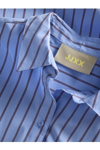 JACK&JONES ORIGINALS JXJAMIE LS RELAXED POPLIN SHIRT WVN: vista blue/cabernet