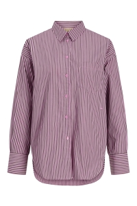 Jack and Jones JXJAMIE LS RELAXED POPLIN SHIRT WVN: orchid smoke/demitasse