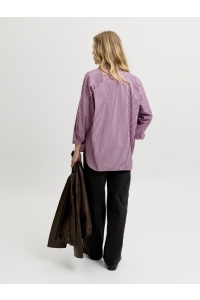 Jack and Jones JXJAMIE LS RELAXED POPLIN SHIRT WVN: orchid smoke/demitasse