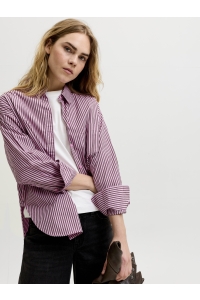 Jack and Jones JXJAMIE LS RELAXED POPLIN SHIRT WVN: orchid smoke/demitasse