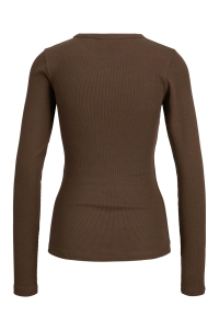 JACK&JONES ORIGINALS JXFREYA STR LS RIB TEE JRS NOOS bracken