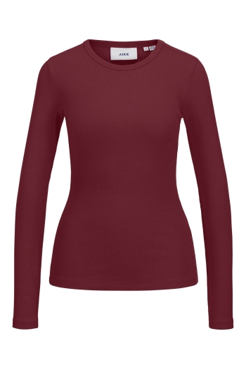 Jack and Jones  JXFREYA STR LS RIB TEE JRS NOOS