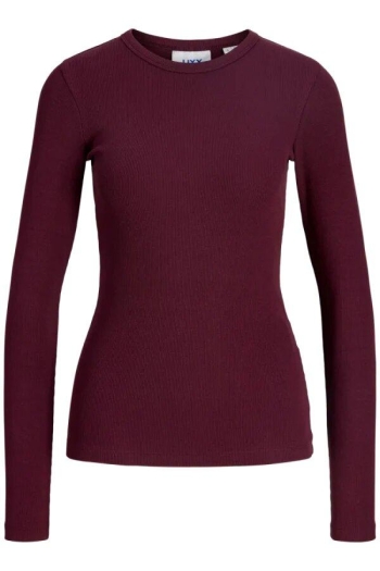 Jack and Jones  JXFREYA STR LS RIB TEE JRS NOOS