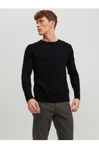 JJEEMIL KNIT CREW NECK NOOS black