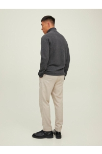 JJEHILL KNIT ROLL NECK NOOS dark grey melange